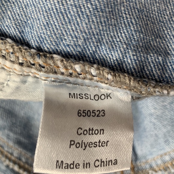 MISSLOOK womens overall blue jean - Picture 7 of 10